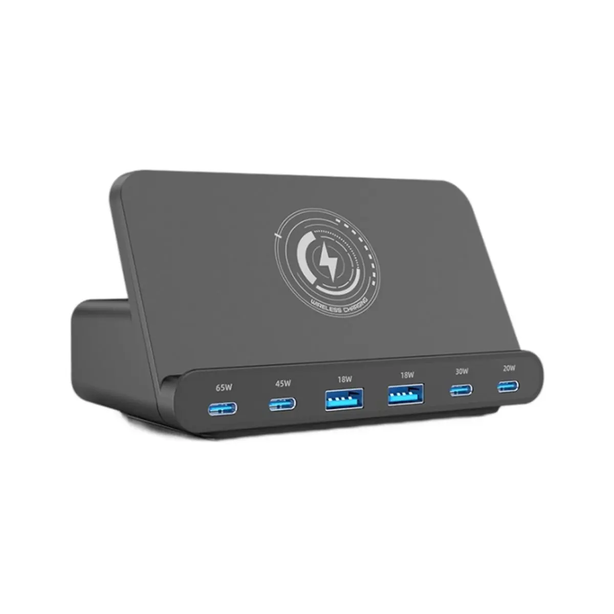 DT205 STOCK-160W USB Charging Station Wireless Charging 65W PD 45W GaN Charger Quick Charger for Laptop Tablet 15 EU PLUG