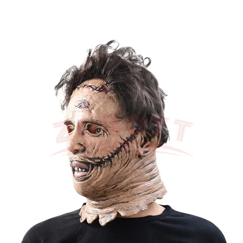 Texas Chainsaw Massacre Leatherface Mask Halloween Horror Fancy Dress Party Cosplay Latex Masks Halloween Party Latex Ball Mask image 3