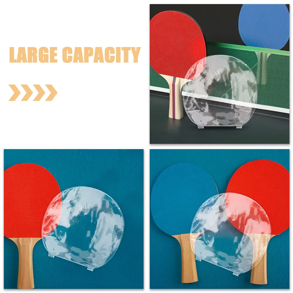 6 قطعة مضرب تنس الطاولة طبقة رقيقة واقية مزدوجة الوجهين سميكة غطاء PVC المحمولة الريشة اكسسوارات المعدات طويلة الأمد #4