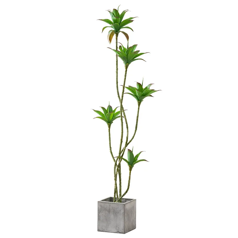 

Simulated green plant water lily bedroom balcony living room interior decoration floor-to-ceiling large fake potted plant bionic