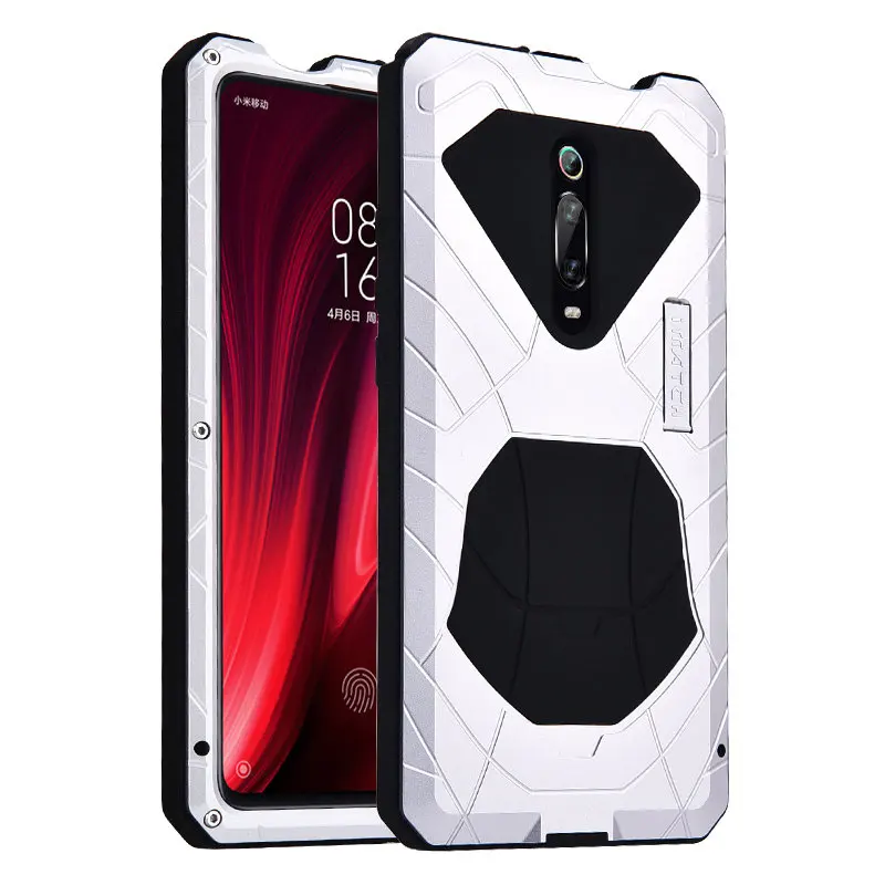 For Xiaomi Mi 9T Pro Case Aluminum Metal Silicone Shockproof Cover for Xiaomi Mi 9T Mi9T Xiaomi9T Case Heavy Duty Hard Protector