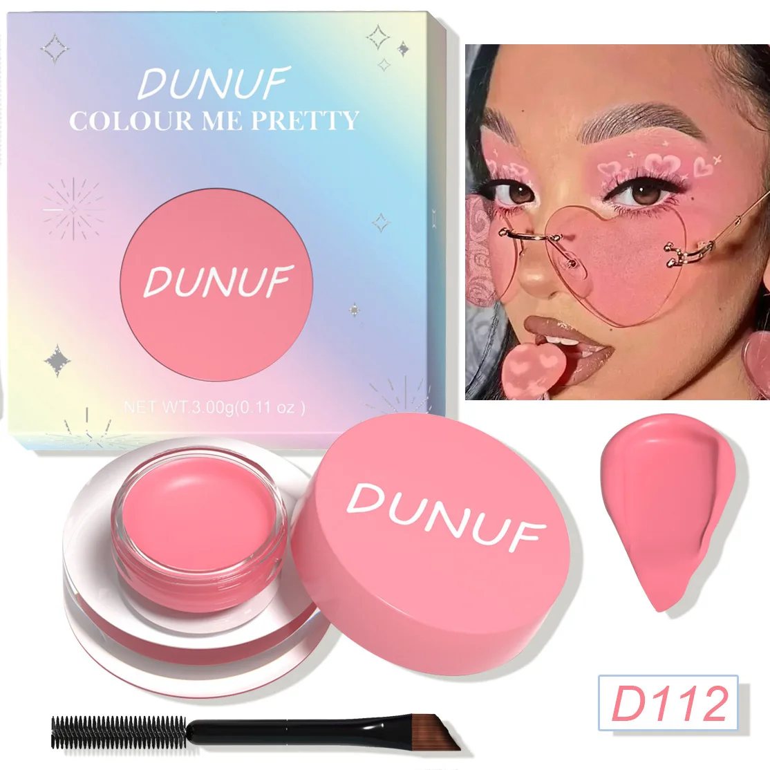 Face Color Waterproof Eyeshadow Long-lasting Eyeliner Matte Paint Eyebrow Dye Universal Hit