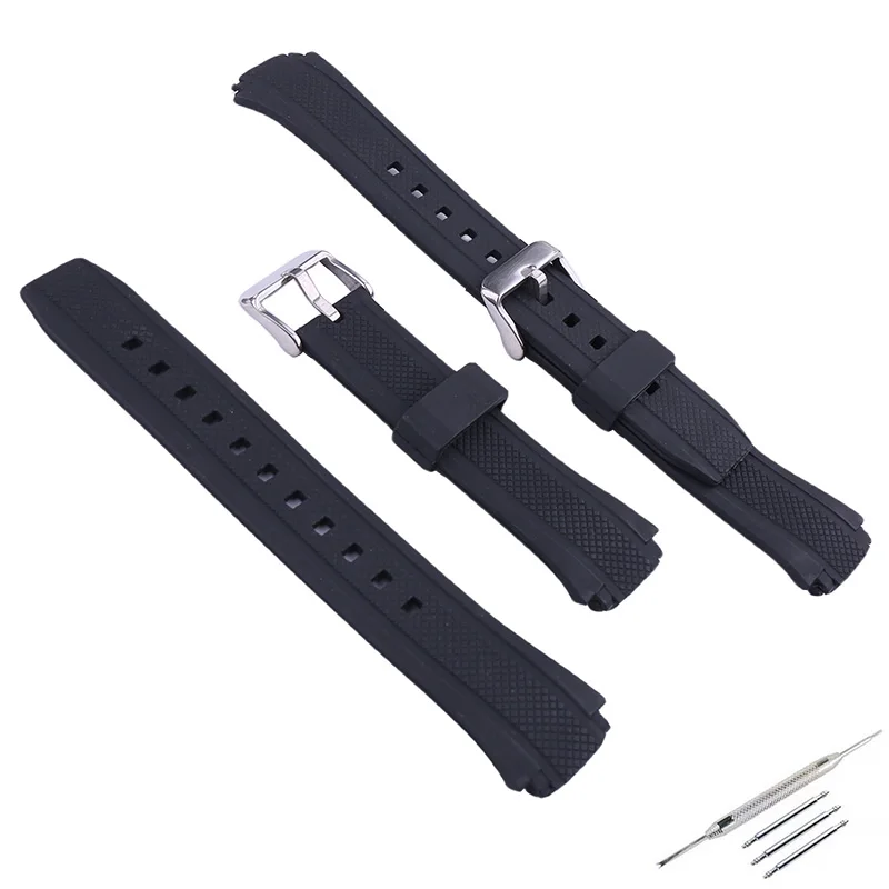 

20mm men's resin watch band accessories compatible for Casio 5119 EF-552 PB-1A2 black watch strap women's sport rubber wristband
