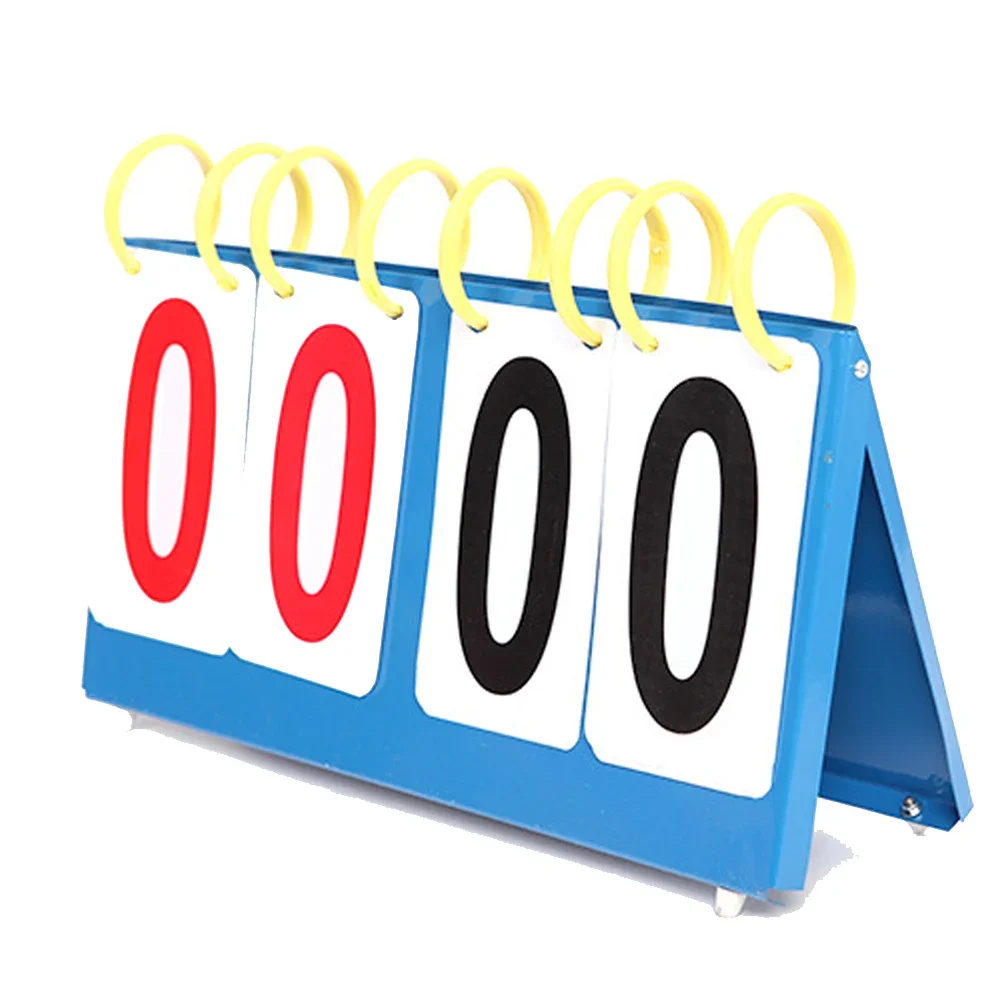 Portable 3/4 Digit Scoreboard Sports Flip Score Board Basketball Scorer Tennis Game Number Display Board Score Marking Kits