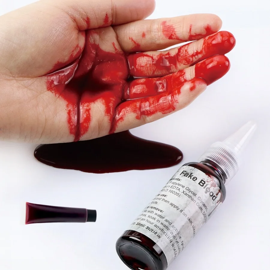 Halloween Fake Blood, Movie‑Grade Simulation Blood Props for Party Cosplay Stage Performance