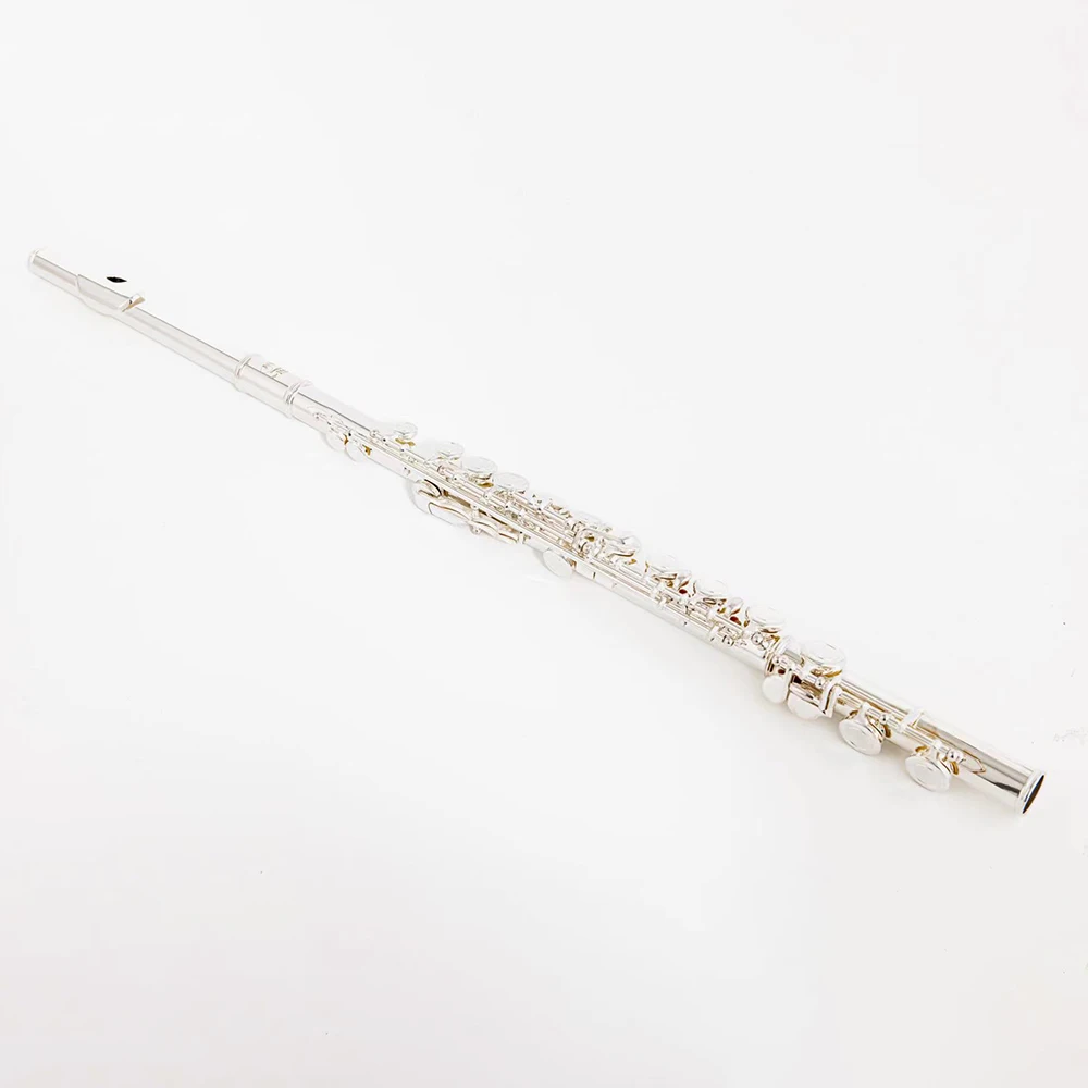 

High Quality E Key C Tone 17 Hole closed Flute Nickel Silver Professional Woodwind Instrument with Case