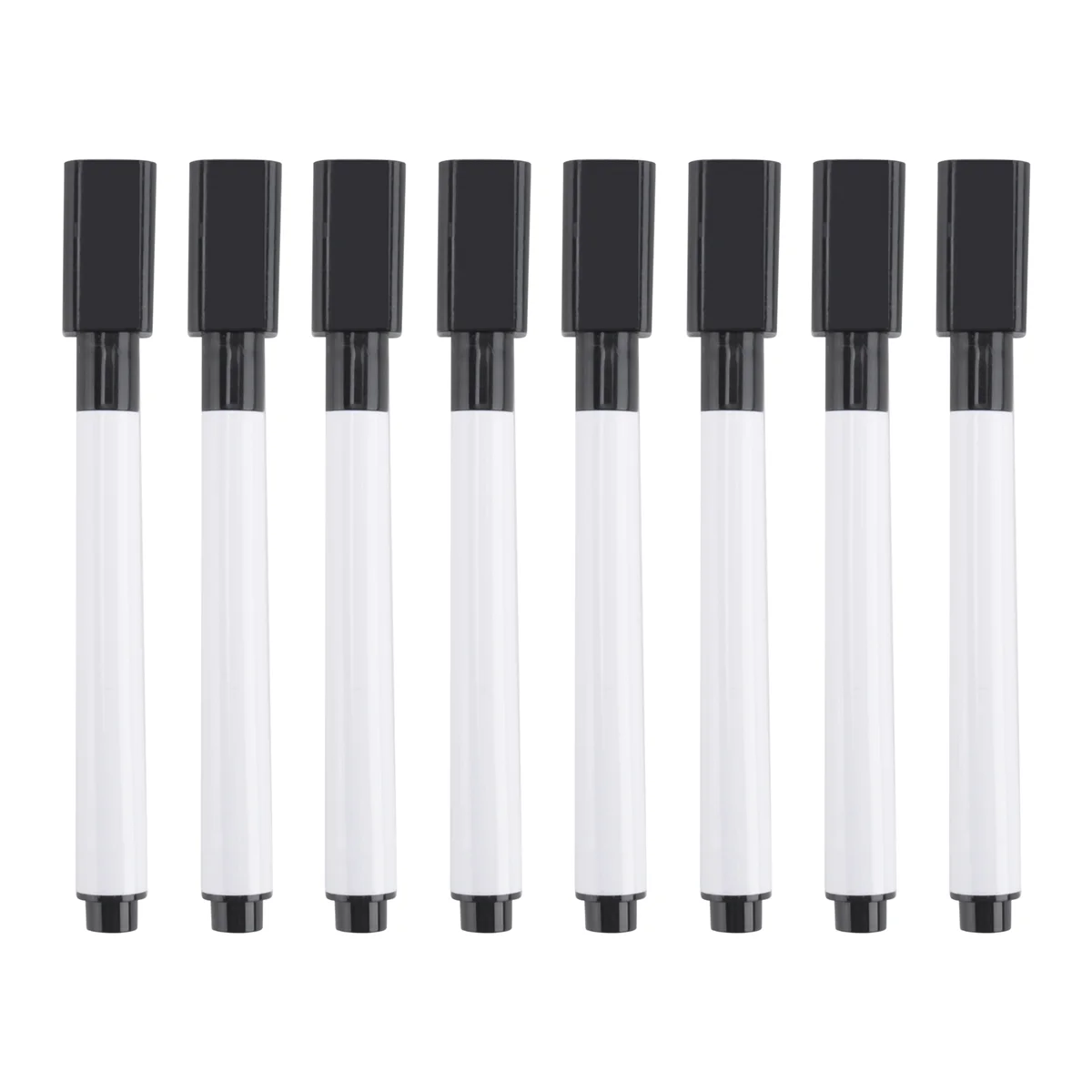 

Hot sale 100 Pieces Dry Erase Markers Whiteboard Black Dry Erase Markers with Rubber Cap Fine Tip Dry Erase Markers