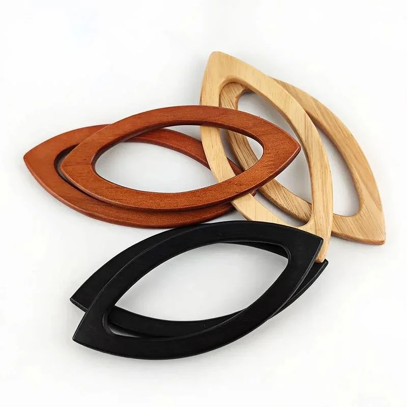 10pcs Wooden Bag Handles Shoulder Bag Strap Handbag Band Handle Gift Box Handle DIY Purse Luggage Handcrafted Accessory