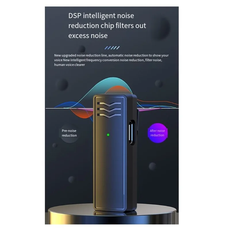 -RRKK Novo 2.4G Sem Fio Três Em Um Microfone de Áudio Inteligente Mini Externo Transmissão Ao Vivo Microfone de Computador Vlog Ao Vivo Em