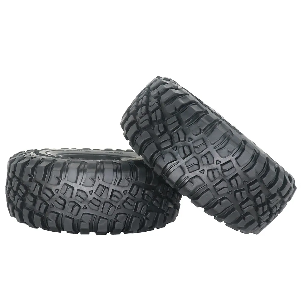 1/4pcs 1.9inch 118mm Rubber Tires For 1/10 Rock Track Redcat Scx10 Ii Axial 90046/90047 Rc4wd Yikong D90 Trx4 Trx6 Rc Car Tyre