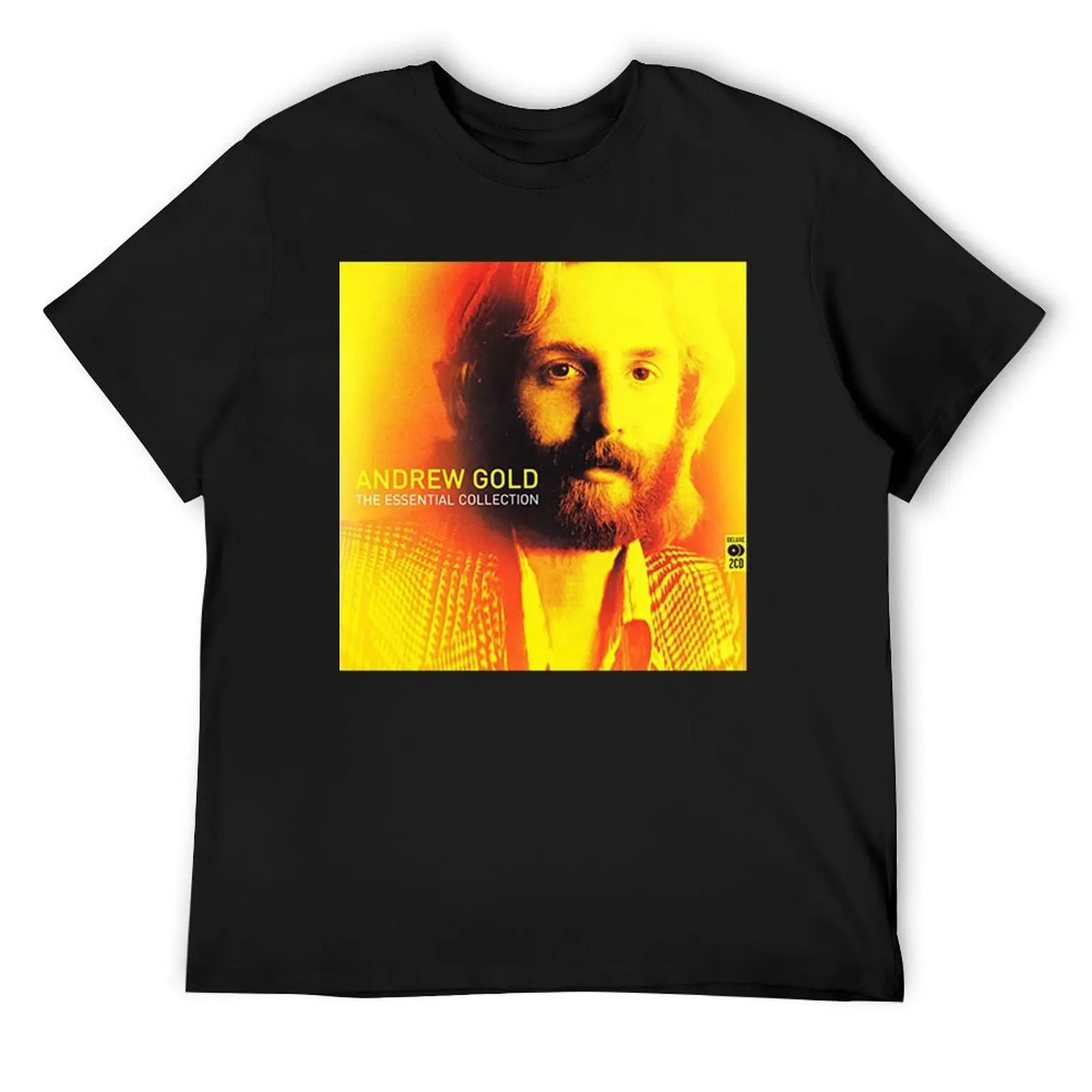 

Футболка Essential Andrew Gold, быстросохнущая одежда в стиле хиппи, облегающие футболки для мужчин