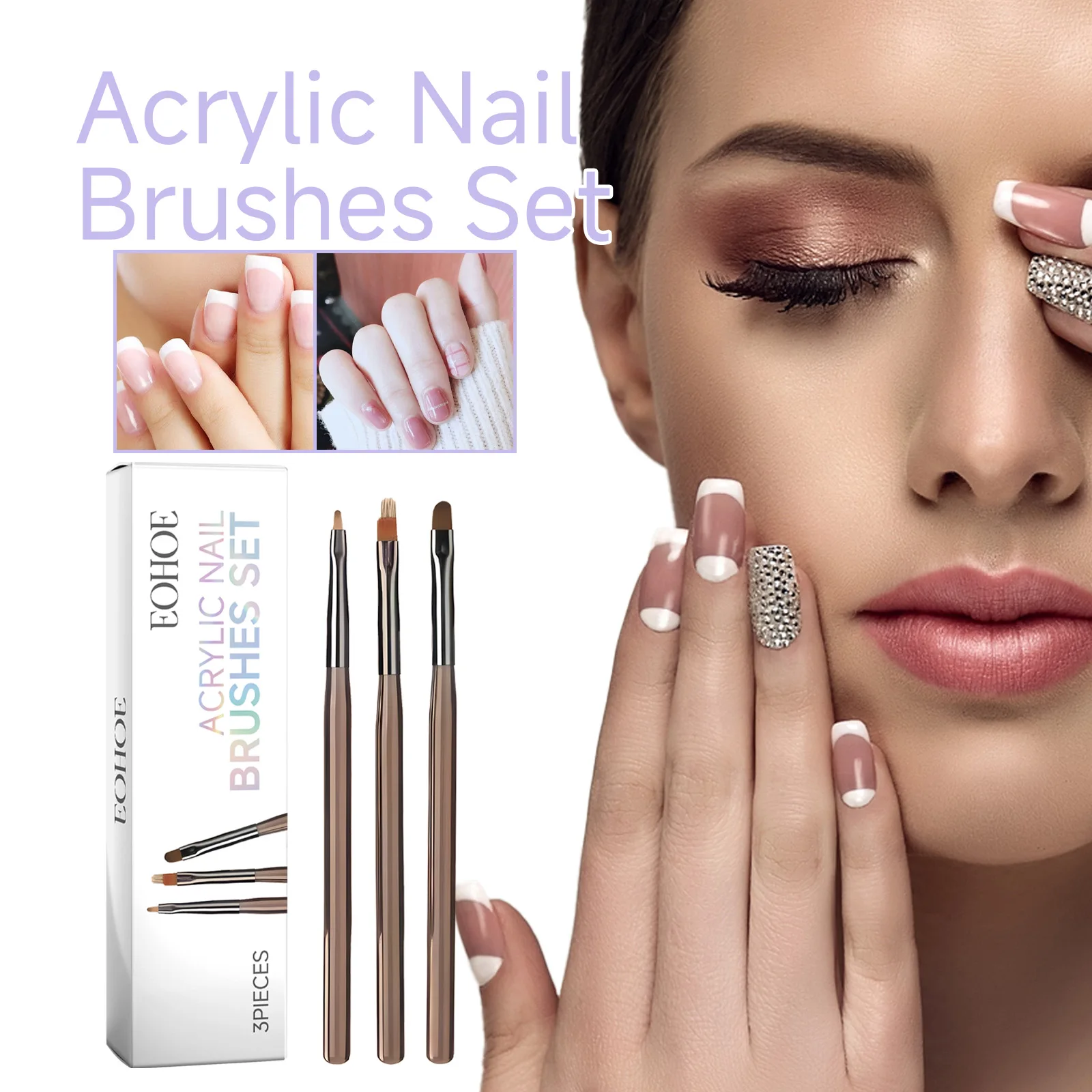 

3/9PCS UV Gel Nail Brush Liner DIY Painting Pen Manicure Acrylic Drawing Brush for Nail Art Design Nails Tip Display Painting