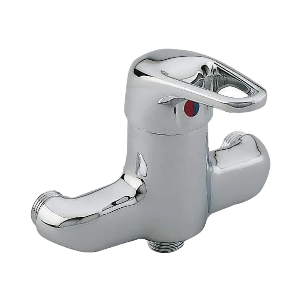 

Термостатический смеситель для душа с одной ручкой, латунь, хром, полированная отделка, керамический сердечник клапана, мягкий распылитель, расстояние между отверстиями 12 см