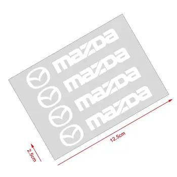 Per Mazda 2 3 4 5 6 7 8 323 626 CX5 CX7 CX9 RX8 MX3 MX5 4 pezzi adesivi per maniglia portiera auto pneumatici specchietto retrovisore decalcomanie decorazione 8 best sales accessori mazda 626 - №6