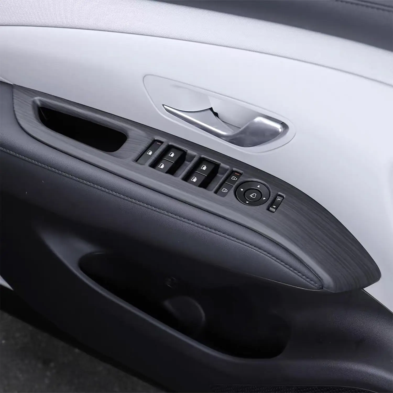 For Hyundai For Tucson 2025 2026 Interior Window Lift Switch Button Cover Trim ABS Car Style Interior Dashboard Central Console view 5
