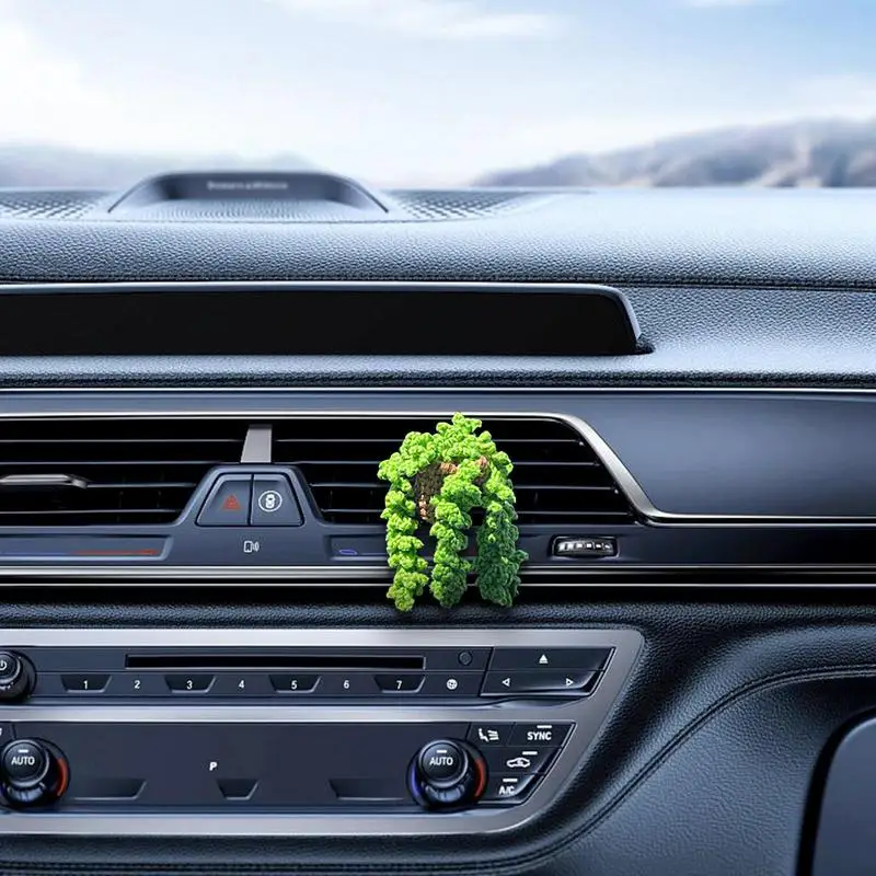 مشابك تنفيس هواء السيارة للنساء والرجال ، نبات محفوظ بوعاء ، مشبك معطر ، ديكور داخلي للسيارة ، مكيف هواء ، منفذ ، سحر