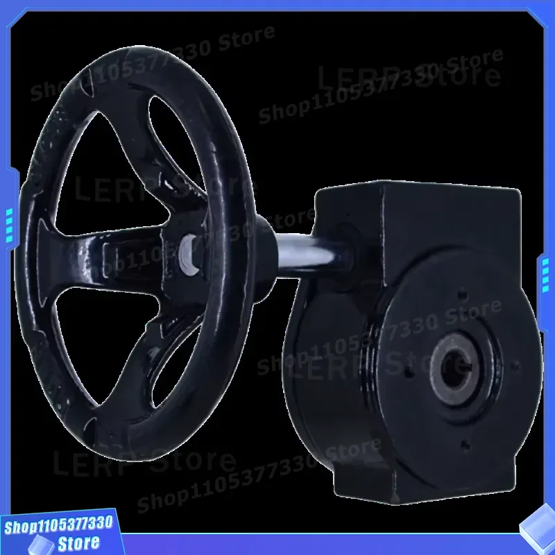 vanne-papillon-pneumatique-a-entrainement-par-turbine-tete-de-commande-interrupteur-d'affichage-volant-manuel-actionneur-de-transmission-manuelle-accessoire-rapport-24-1-30-1