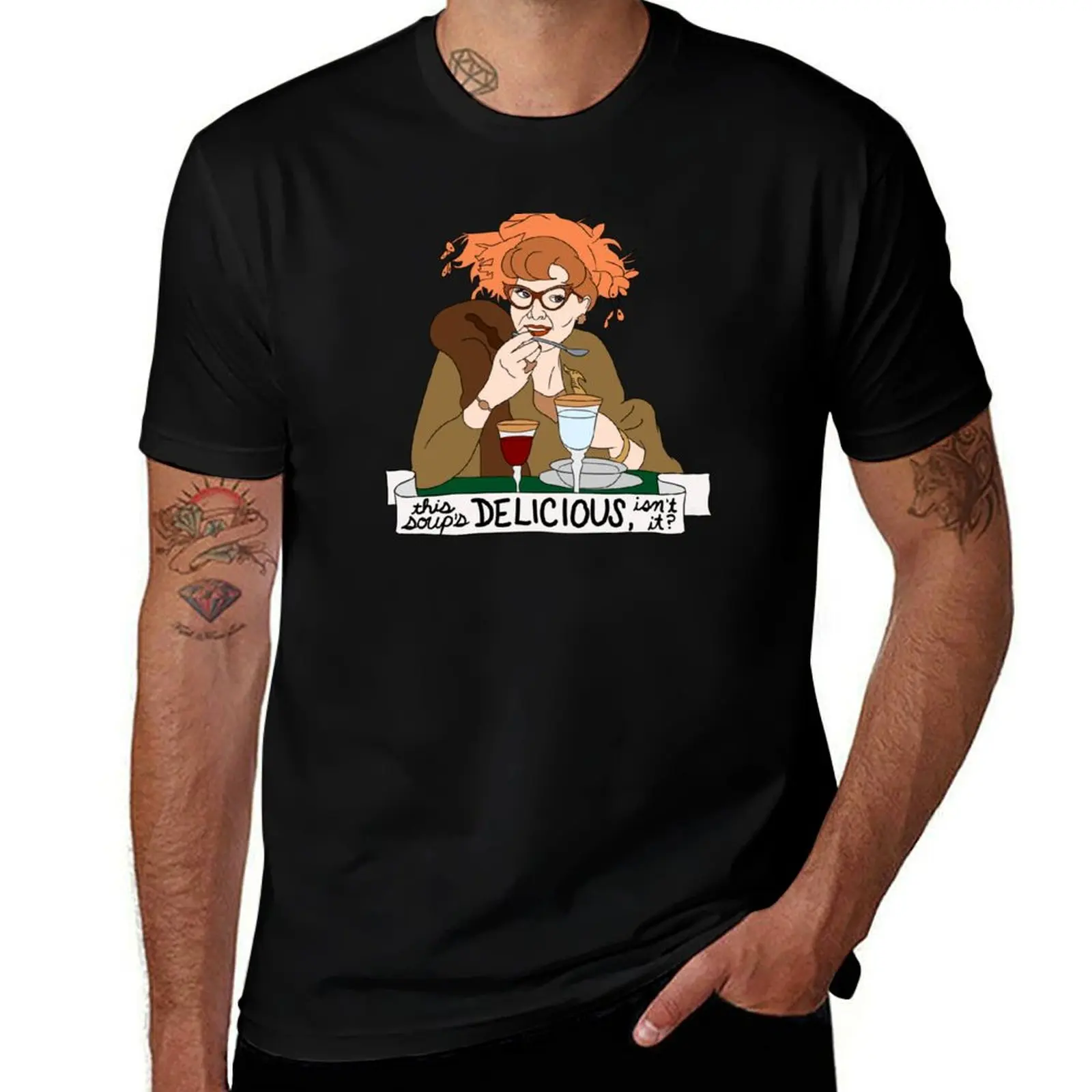 Mrs Peacock Loves Soup T-Shirt Fitness Quick Dry Short Sleeve Top