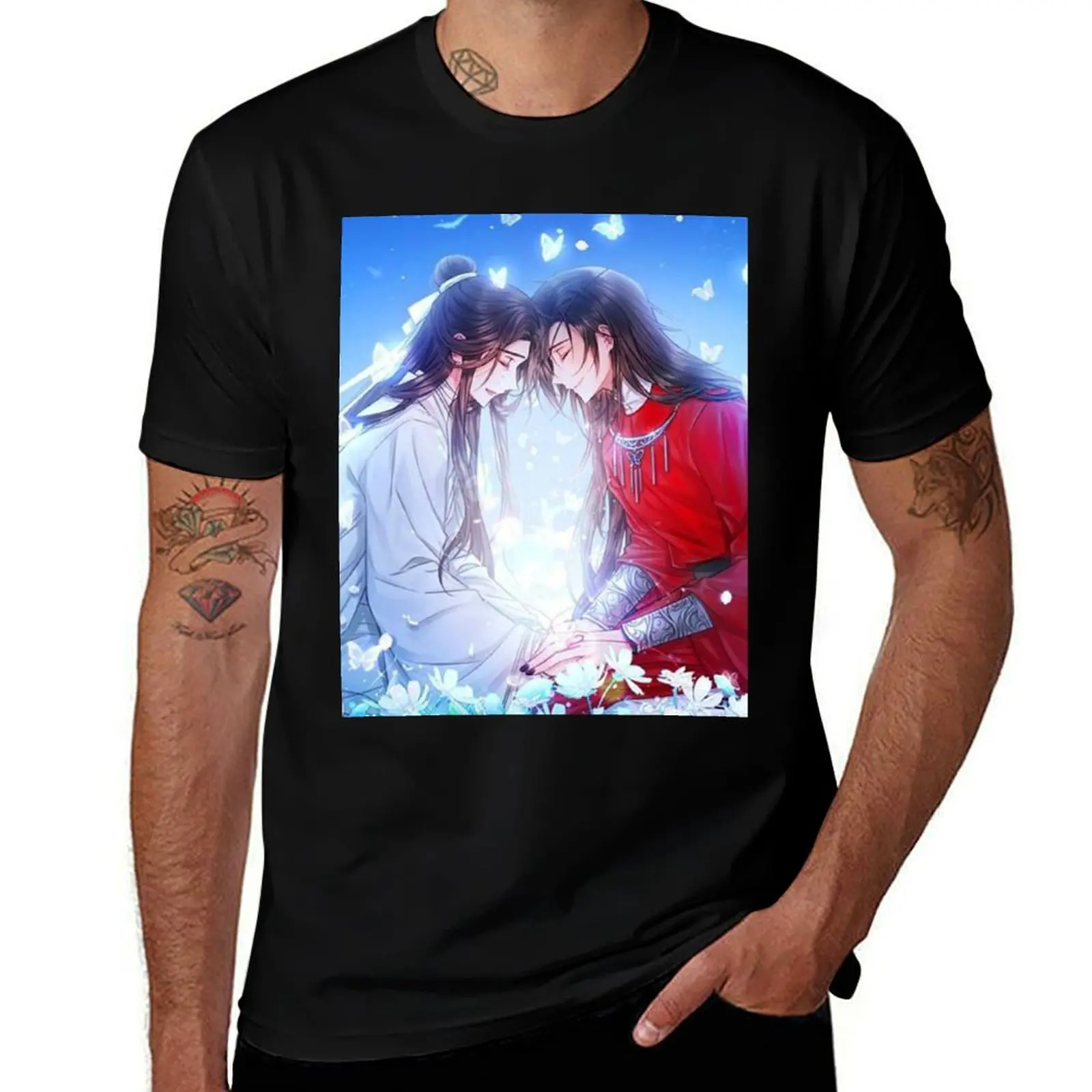 

TGCF Romantic Butterfly T-Shirt black cotton t-shirt plain for man package t shirt man cotton