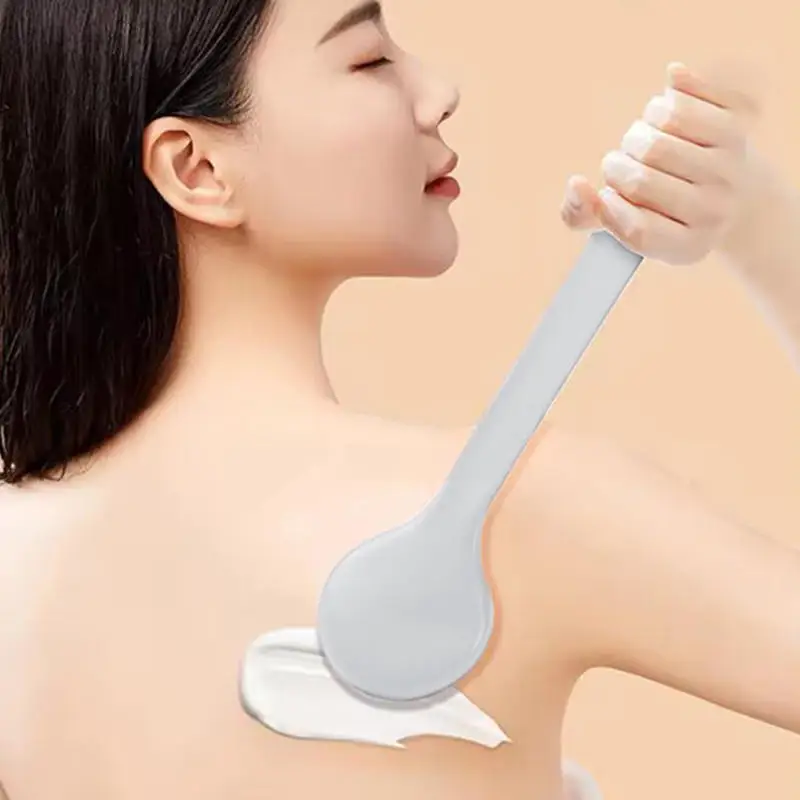 

Pretty Applicator Body Wash Brush Padded Brush With Long Reach Handle Self Application For Back Feet Skin Cream Sunscreen Lotion