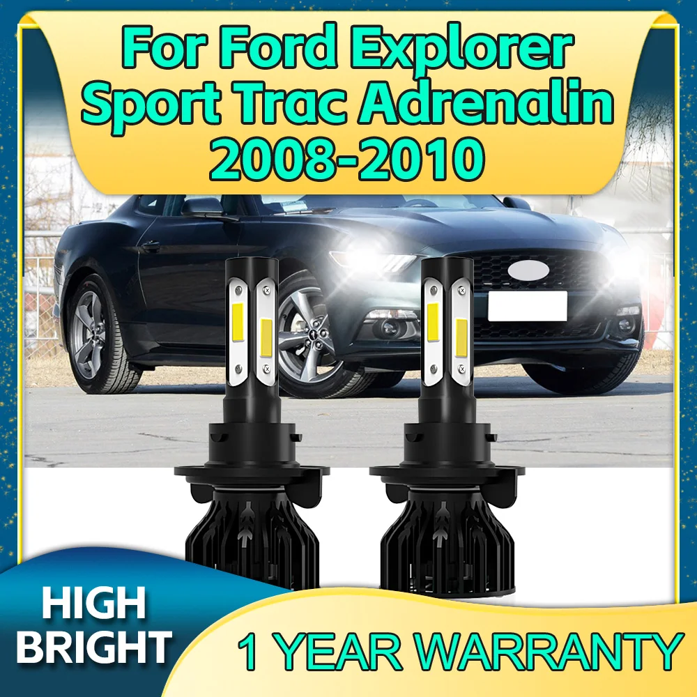 

6000K High Bright LED Headlight Bulb 180W H13 Car Lamp 4Side Chip For Ford Explorer Sport Trac Adrenalin 2008 2009 2010