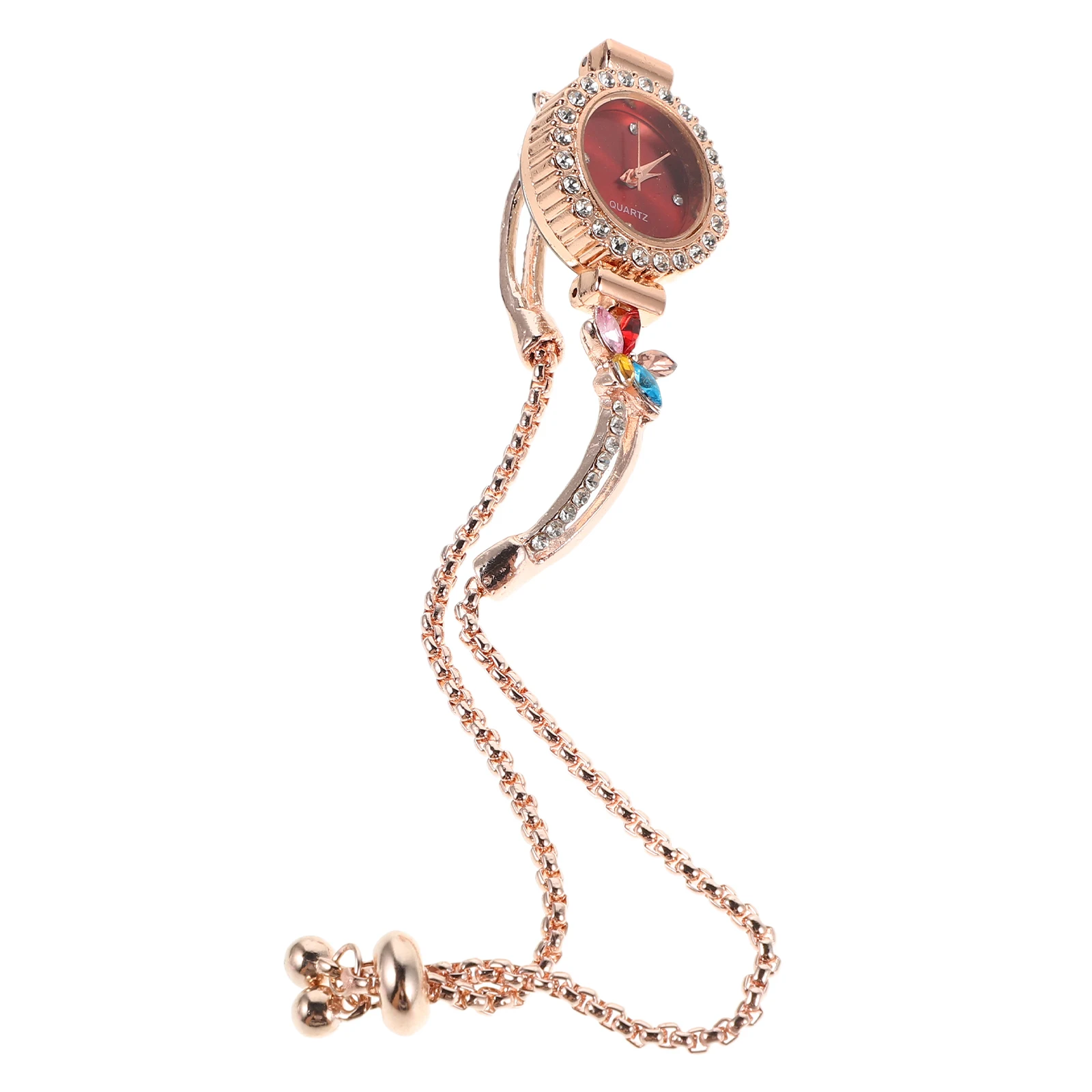 

Women's Lightweight Bracelet Watch Floral Crystal Quartz Movement Stylish Fashion Watch for Formal and Everyday Use