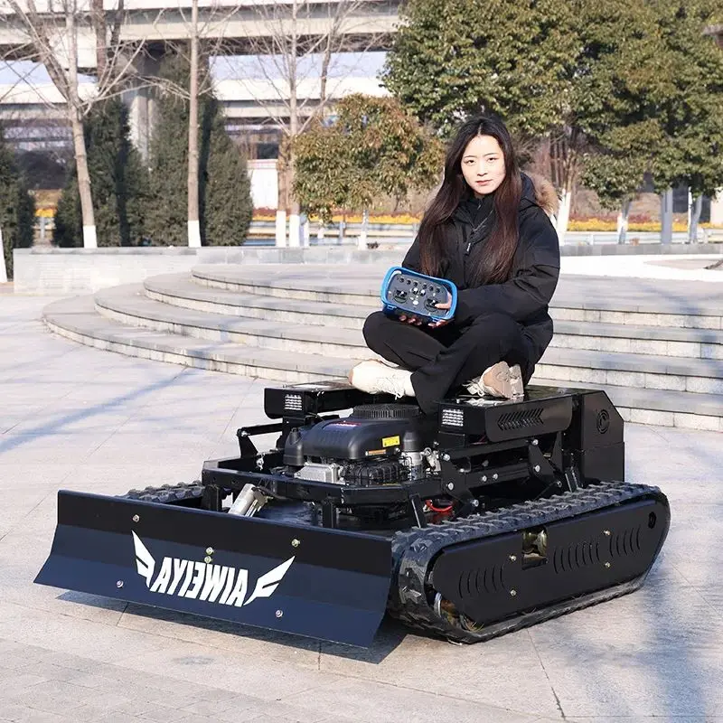 

Customized tracked zero-rotation lawn mower, all-terrain remote-controlled land clearing machine