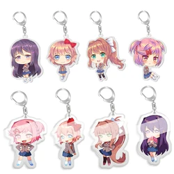 Anime Keychain Acrylic Cute Cosplay Figures Keyrings for Bag Car Key Chains Cartoon Children Women Men Jewelry Girl Kawaii Gift