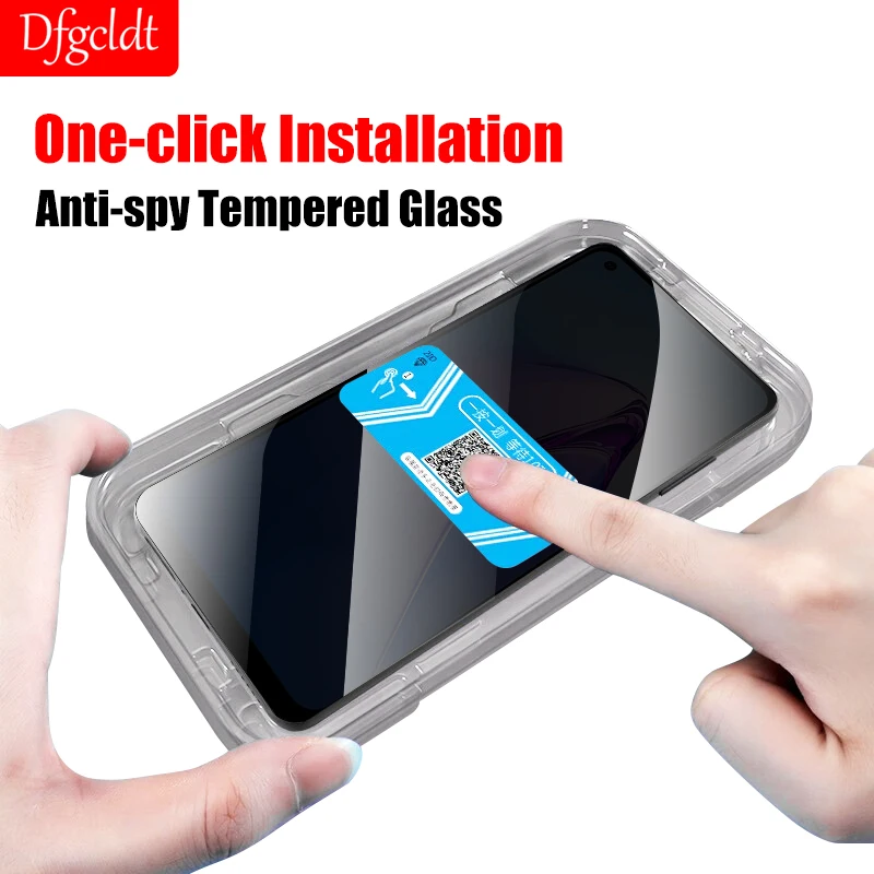 

One-click Installation Privacy Anti Spy Glass For Oppo Reno 8 7 6 5 Lite 8T 8Z 7Z Screen Protectors For Oppo K12X K12 K11X K11