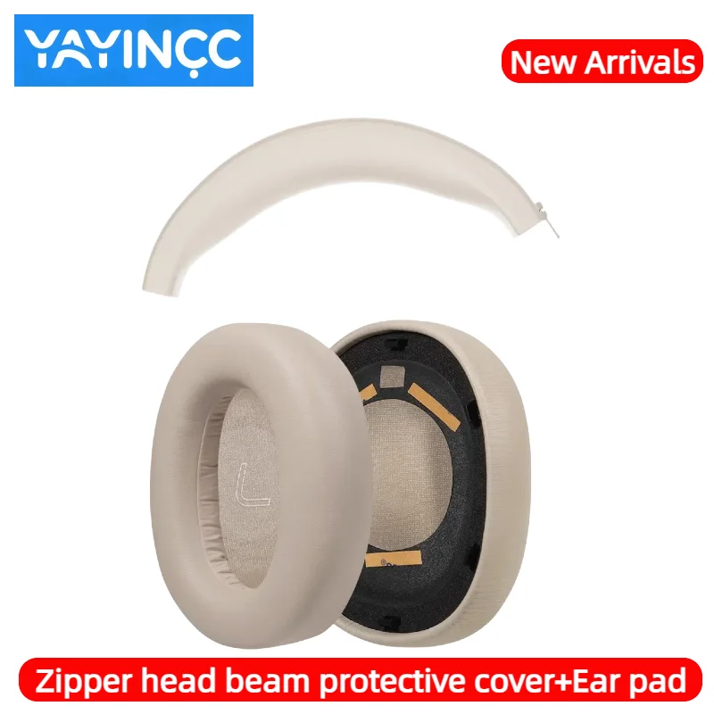 YAYINCC Replacement Leather EarPads/Silicone zipper head beam protective cover For Edifier LS880N Pro WH950NB Wireless Headphone - Image 6
