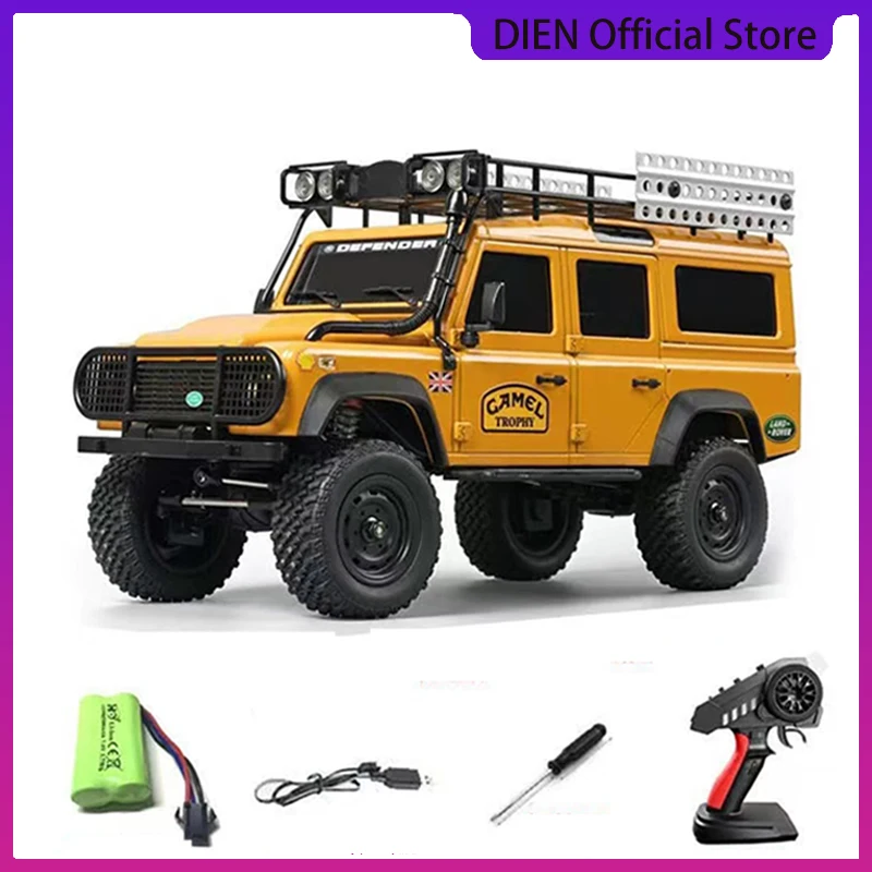 MN Model 1:18 Crawler MN111 Kit Assembled RC Adult Professional 4WD Off-road Vehicle Led Lights Metal Car Shell Diy RC Car