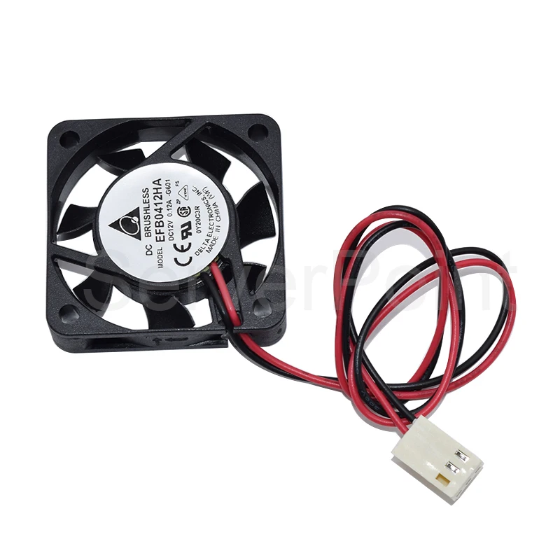 Brand New EFB0412HA 4CM Cooler DC12V 0.12A  40X40X10MM 2 Pins For Server Cooling fan