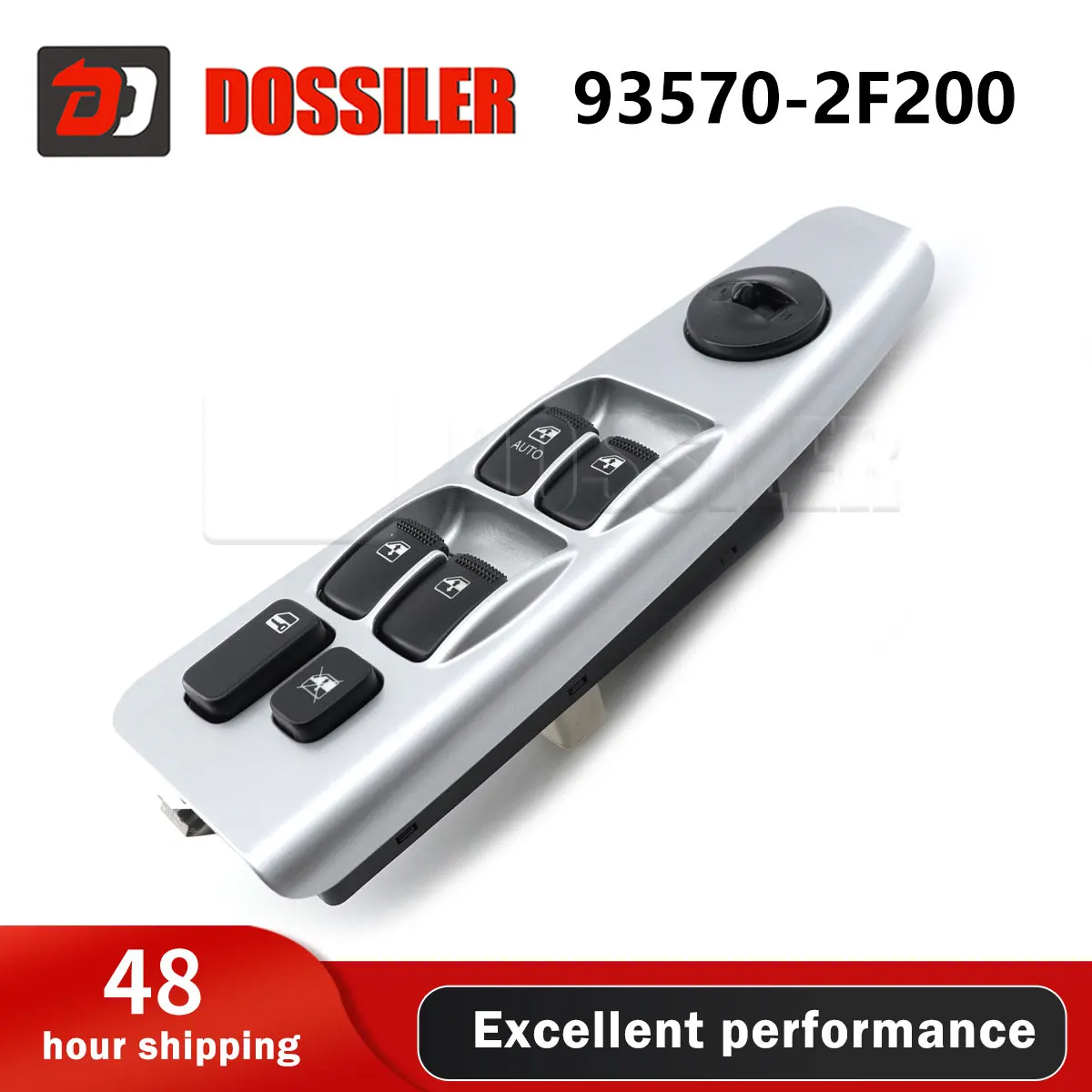 

93570-2F200 Dossiler Power Window Switch Front Left Driver Side Control Switch for Kia Spectra 2004 2005 2006 2007 2008 2009
