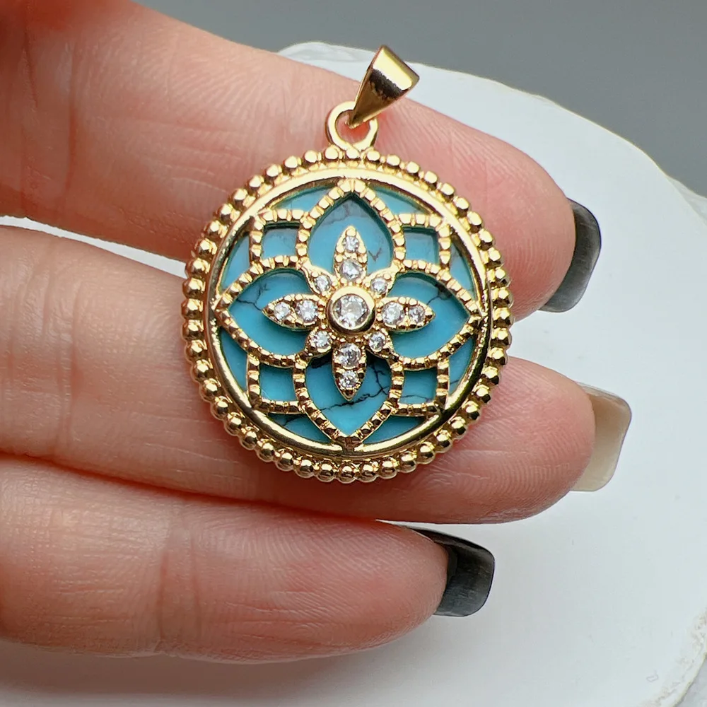 1pcs Jewelry Making Supplies Shell Melon Pin Octant Pendant Female Diy Necklace Bracelet Sweater Chain Accessories Wholesale