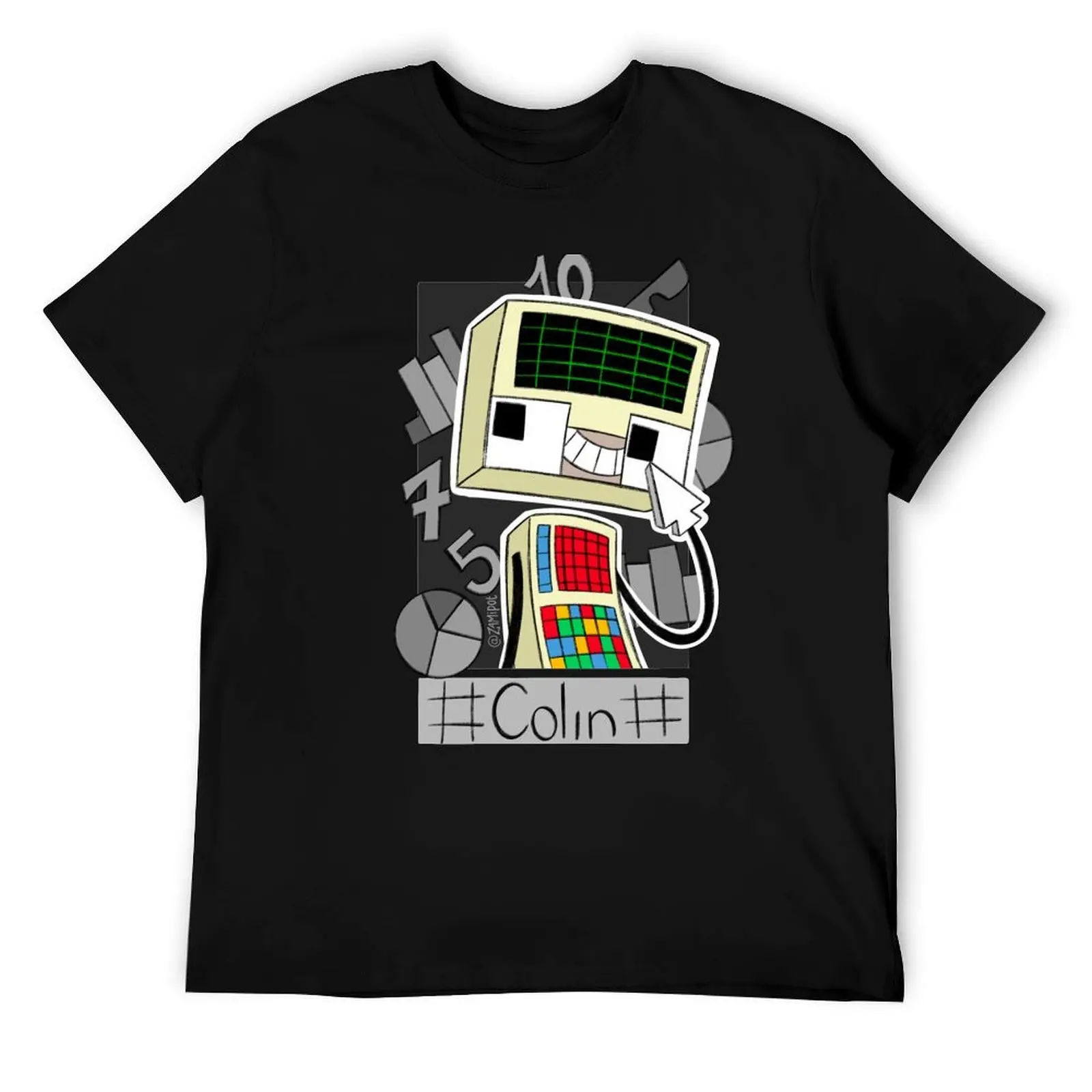 

[DHMIS] Colin the Computer T-Shirt man t shirt graphic t shirt man designer T-Shirt