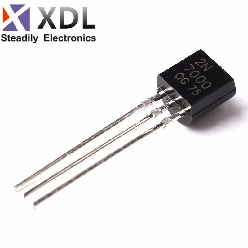 (20pcs) 100% New 2N7000 Small Signal MOSFET 200 mAmps, 60 Volts N-Channel Transistor TO-92 TO92 IC