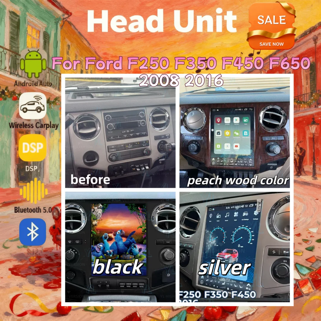 NP For Ford F250 F350 F450 F650 2008 2016 Android Car Radio Stereo Autoradio Multimedia Player GPS  Head Unit Wireless CarPlay