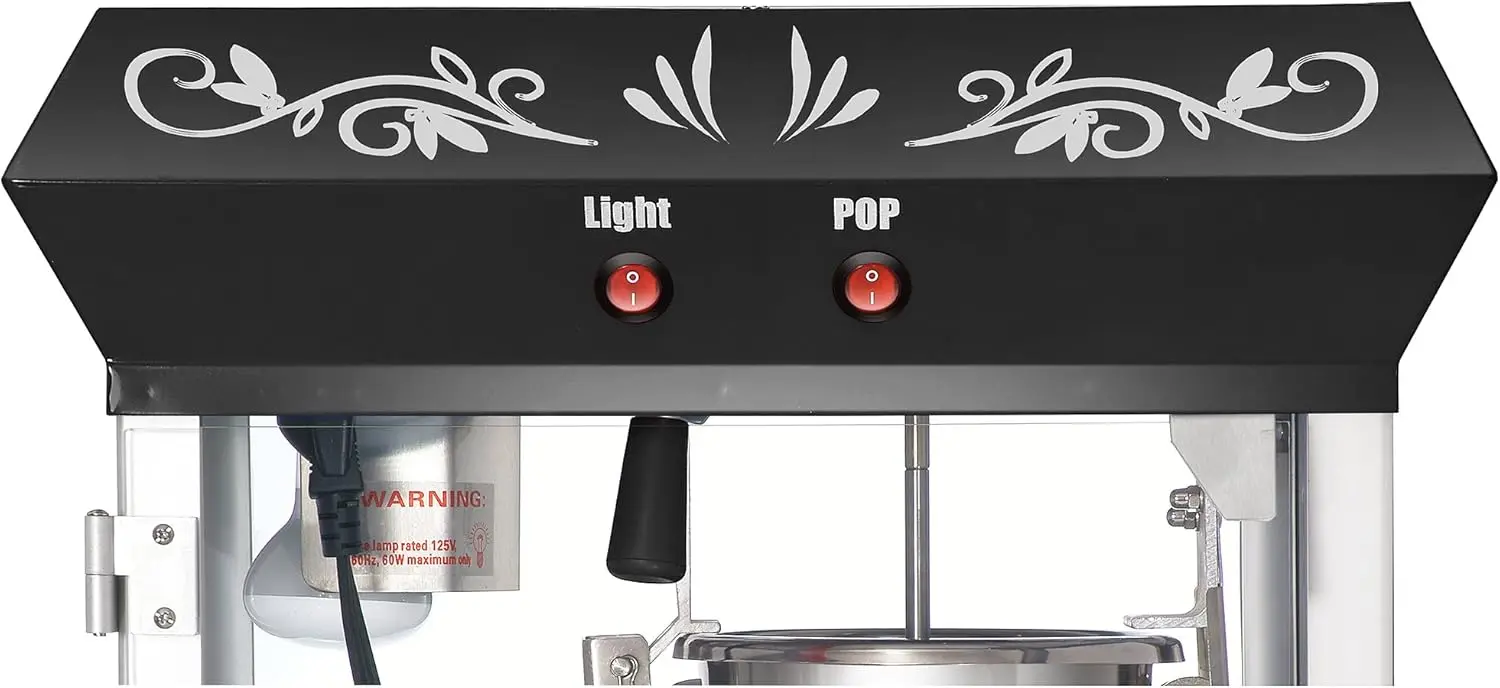 Northern Popcorn Black 6 oz. Ounce Foundation Old-Fashioned Movie Theater Style Popcorn Popper