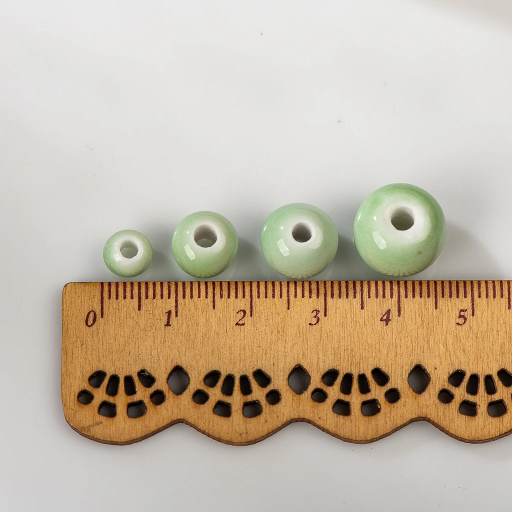 6-12mm round standard ceramic bead jewelry bracelet necklace making material loose beads wholesale Z601