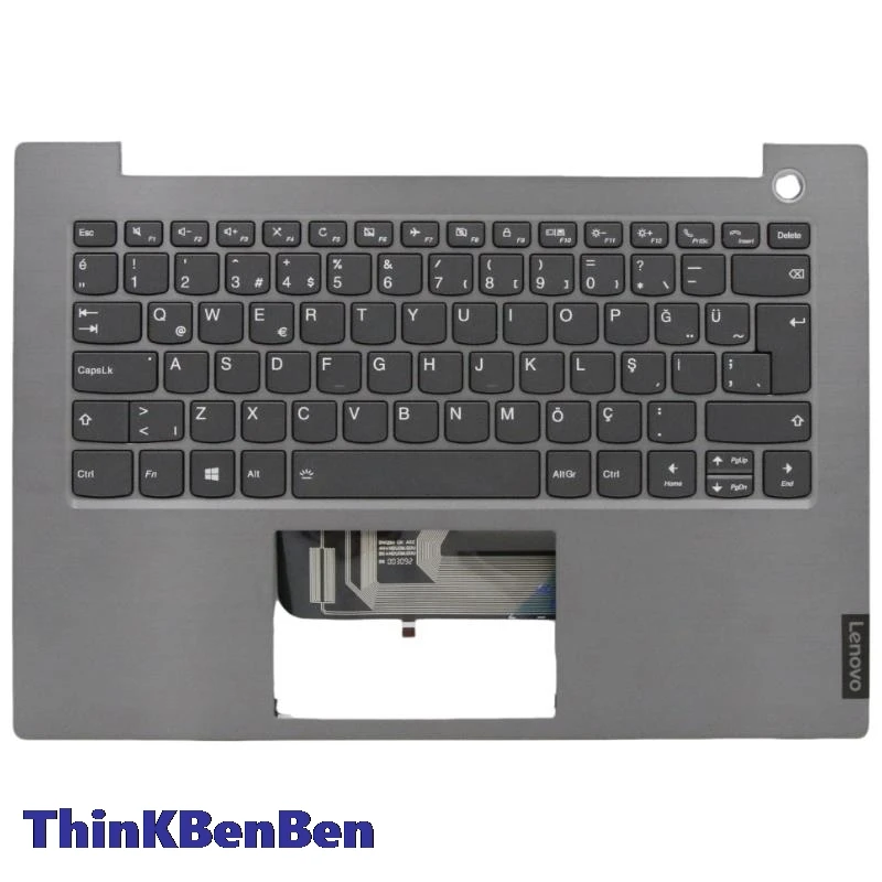 TR turco Mineral grey Keyboard Upper Case Palmrest Shell Cover per Lenovo ThinkBook 14 14IML 14IIL 5CB0W44370