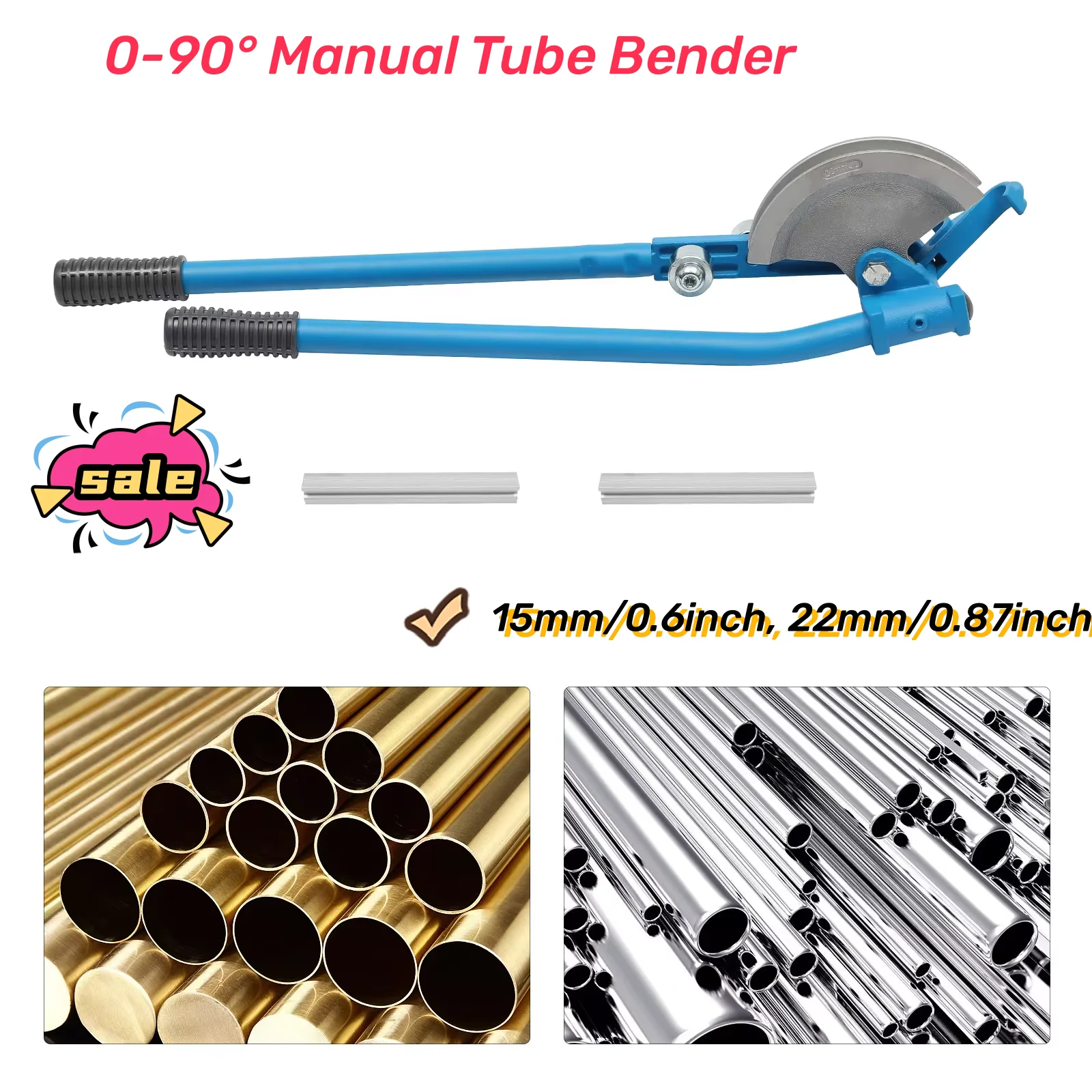 0-90° Manual Tube Bender for Copper Aluminium Tube Bending Machine Pipe Bender