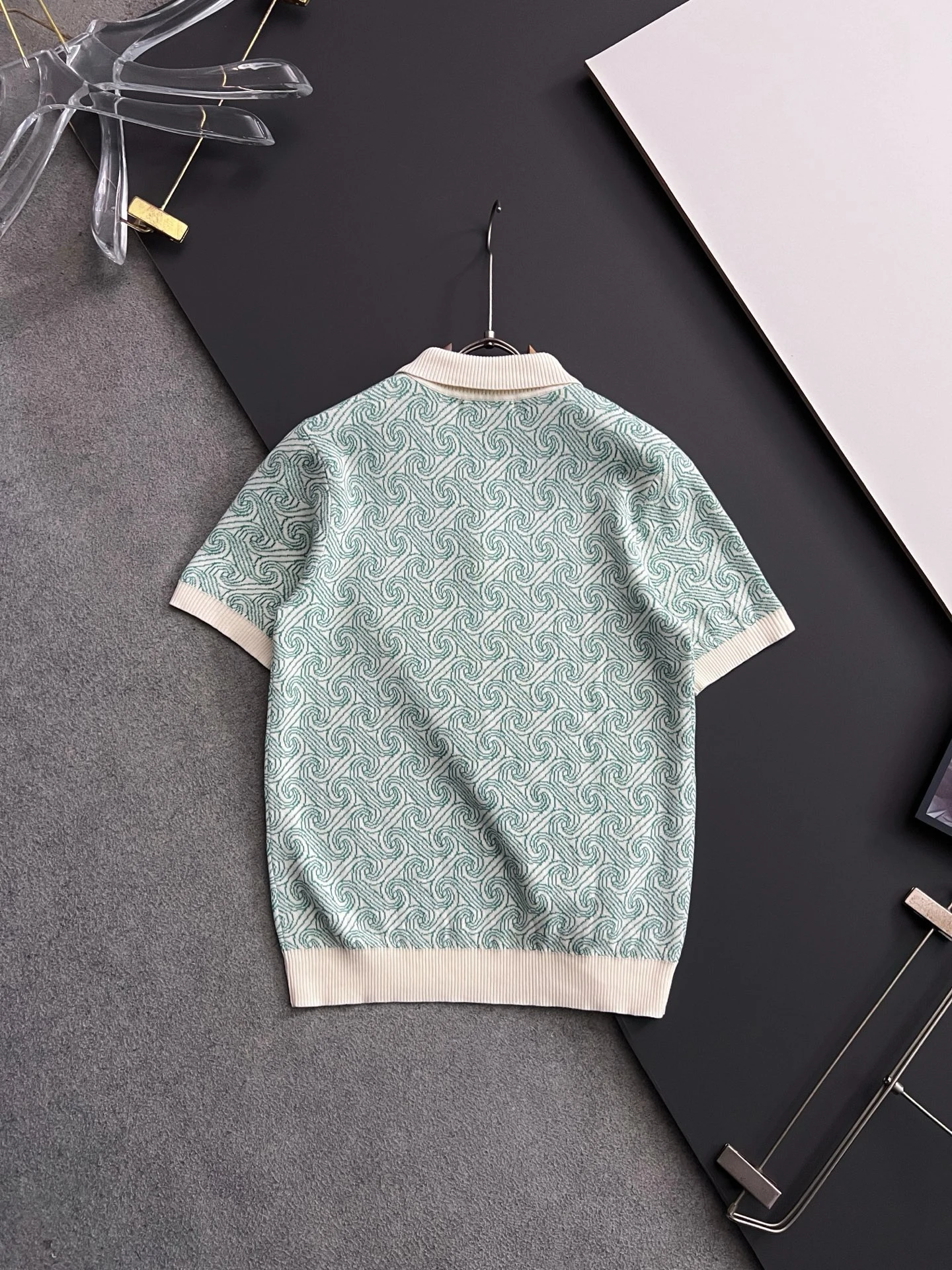 Loose Fit Men's Knitted Short Sleeve T-Shirt Breathable Sweat Absorbent Summer Casual Fashion Casual Loose Half Sleeve Top
