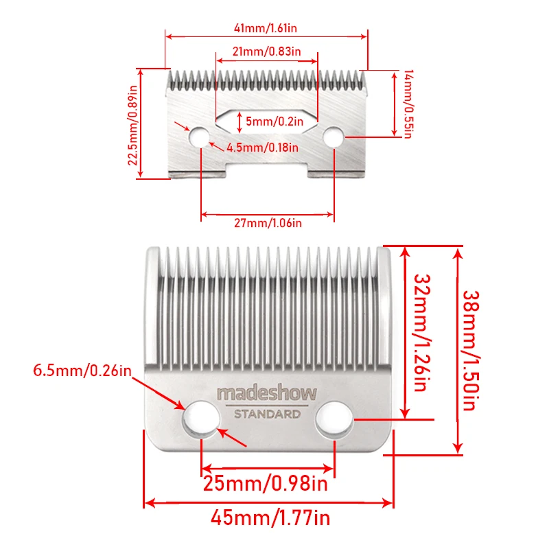 Оригинальные лезвия машинки для стрижки волос Madeshow M5 M10, электрическая машинка для стрижки волос из нержавеющей стали, триммер для волос, лезвие для головки