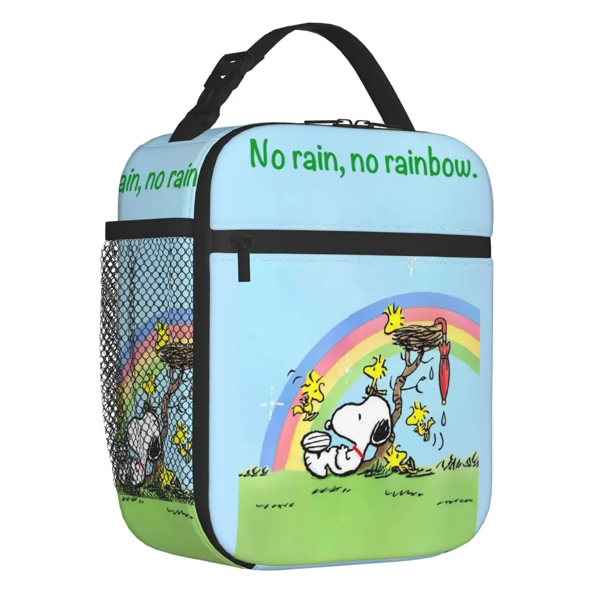 Custom S-Snoopys Lunch Bag Women Warm Cooler Insulated Lunch Boxes for Adult Office