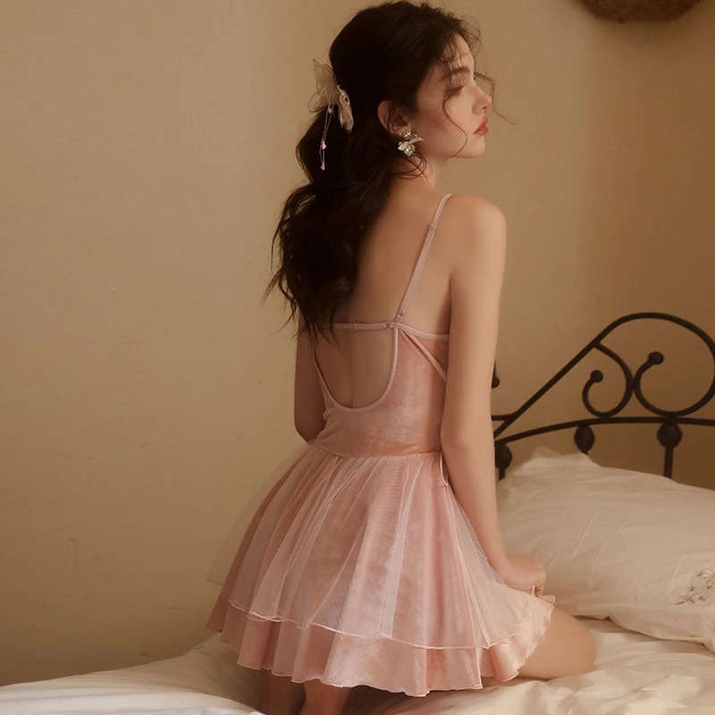 مجموعة ملابس نوم نسائية بمقاسات كبيرة: قميص نوم بوش أب من Underwire + رداء، ملابس منزلية ناعمة للنوم المريح