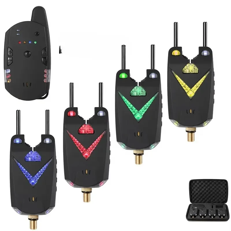 High Quality OEM ABS Black Carp Fishing Bite Alarm Wireless Control Multi-Environment Bites Set