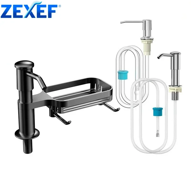 

Home Dishwashing Liquid Soap Dispenser Kitchen Detergent Household Sink Hook Tube With Tray Extension Accessory