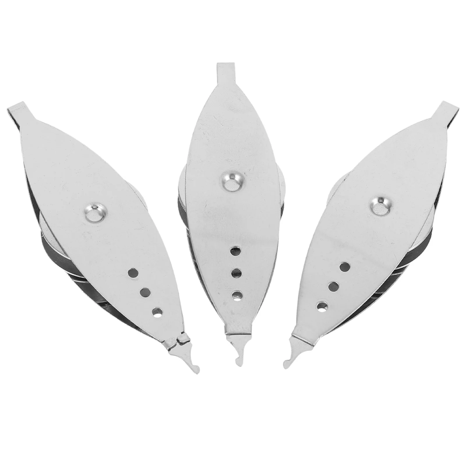 

3Pcs Alloy Tatting Shuttle Tools Lightweight Portable for Handcrafts Crochet Weaving Supplies Tatting Shuttle Knitting Tool