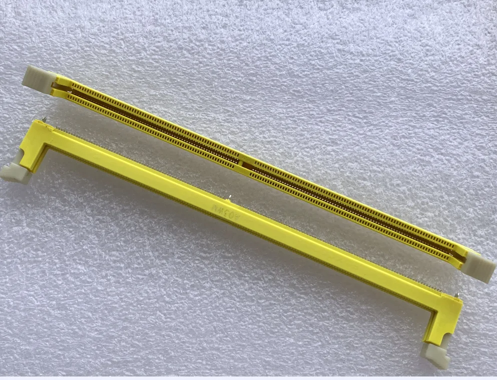 For Foxconn DDR4 memory slot, SMT 288P 1.2V memory socket, yellow bar and white buckle