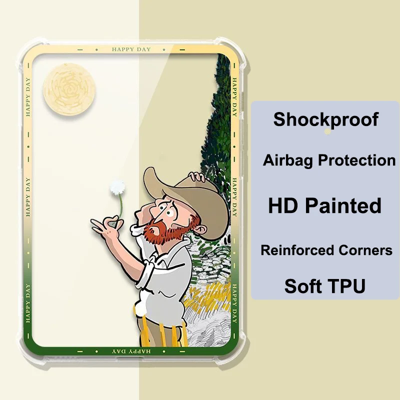 ل Boox Poke4S كريستال حالة كزة 4 4S HD رسمت كيس الهواء 360 حماية ماتي عودة شل ل Boox Poke 5 5S MiniC Tab8 Tab8C